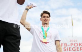 25.05.25 VfB Stuttgart Feier und Autokorso DFB-Pokal Sieg Stuttgart Schlossplatz