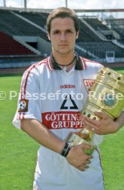 15.07.97 VfB Stuttgart Fototermin DFB-Pokal Sieger 1997