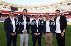 12.09.22 VfB Stuttgart PK Khedira, Lahm, Gentner