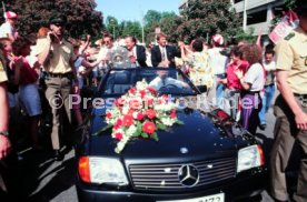 17.05.1992 VfB Stuttgart Meisterschaft Autokorso