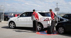 VfB Stuttgart Ankunft Flughafen Stuttgart Kurztrainingslager Mallorca