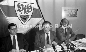 16.01.90 VfB Stuttgart PK Vorstellung Manager Hoene&szlig;