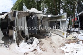 03.06.22 VfB Stuttgart Baggerbiss Umbau Mercedes-Benz Arena Haupttribüne