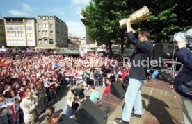 15.06.97 VfB Stuttgart Empfang am Rathaus DFB-Pokal Sieg 1997