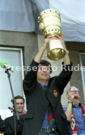 15.06.97 VfB Stuttgart Empfang am Rathaus DFB-Pokal Sieg 1997