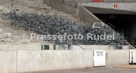 03.06.22 VfB Stuttgart Baggerbiss Umbau Mercedes-Benz Arena Haupttribüne