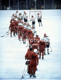 Olympia 1976 Eishockey Polen - BR Deutschland