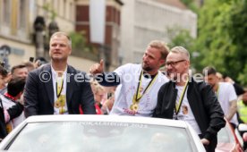 25.05.25 VfB Stuttgart Feier und Autokorso DFB-Pokal Sieg Stuttgart Schlossplatz