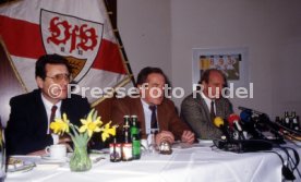 16.01.90 VfB Stuttgart PK Vorstellung Manager Hoene&szlig;